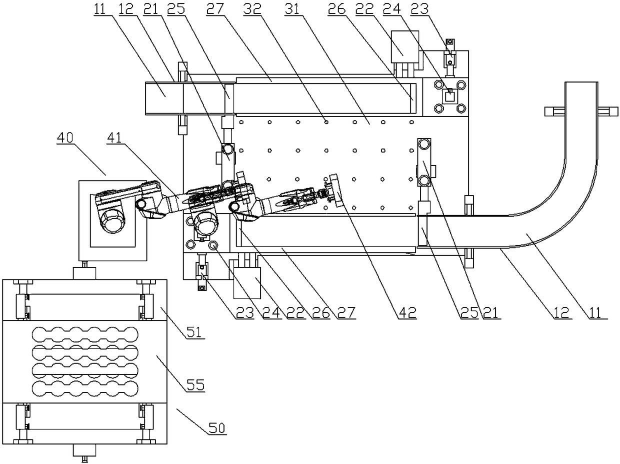 Tank body packing device and automatic packing method