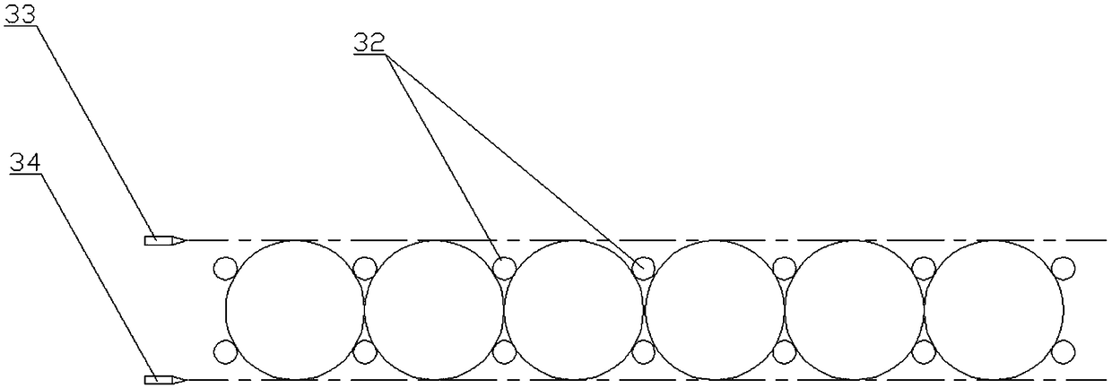 Tank body packing device and automatic packing method