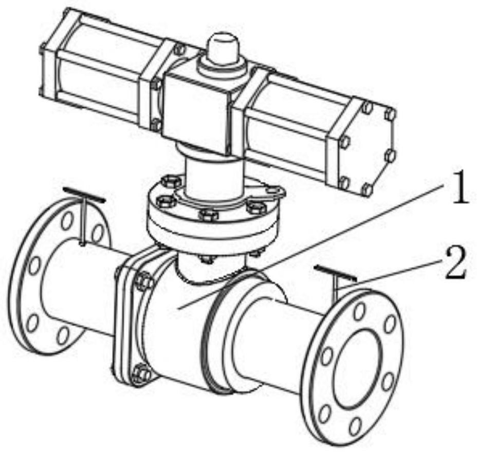 Ash discharging ball valve