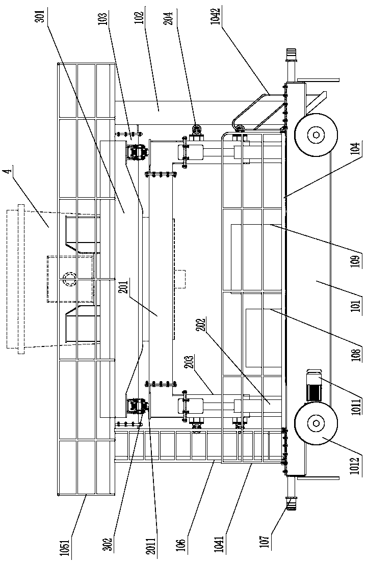 Special hydraulic hoisting casting device for steel mill metallurgy