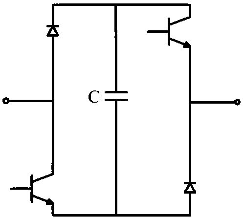 IGBT module-cascade unidirectional direct current breaker and application method thereof