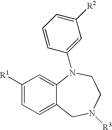 Aryl-and heteroaryl-substituted tetrahydrobenzo-1,4-diazepines and use thereof to block reuptake of norepinephrine, dopamine, and serotonin