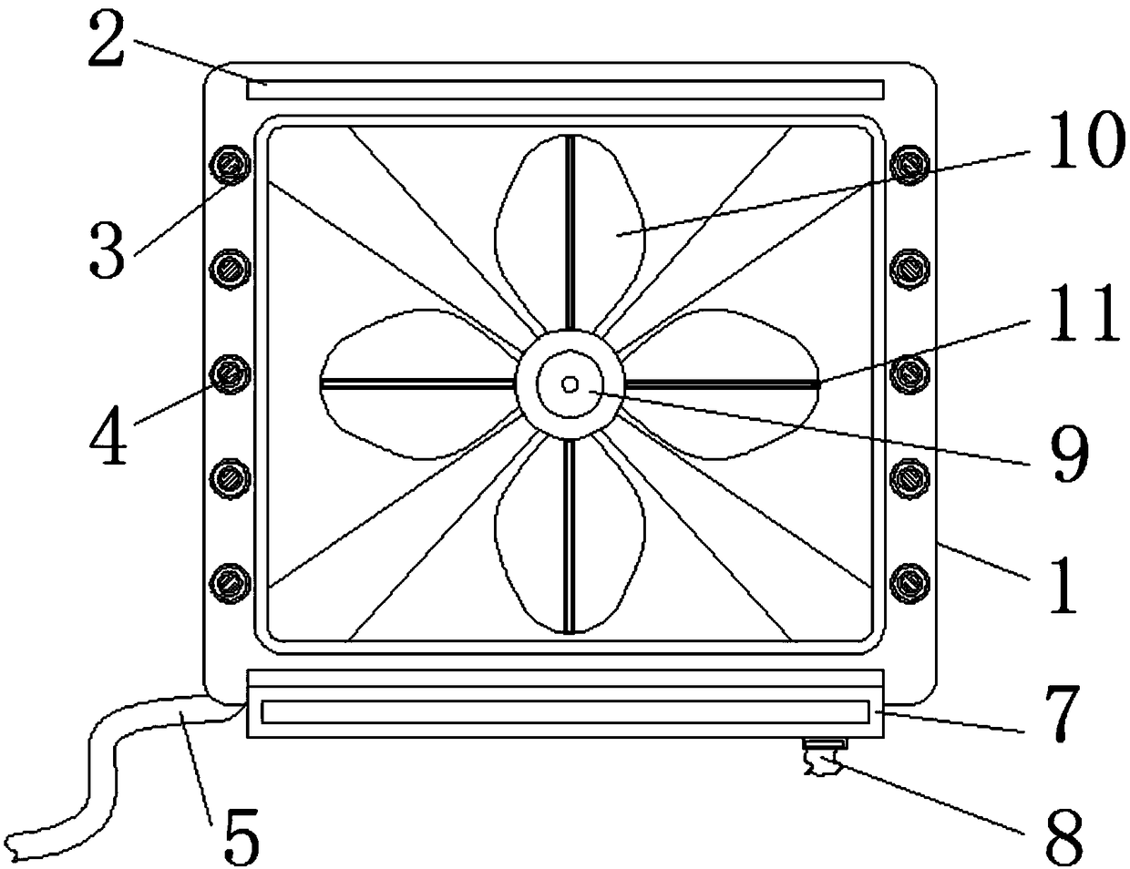 Multifunctional exhaust fan for bathroom