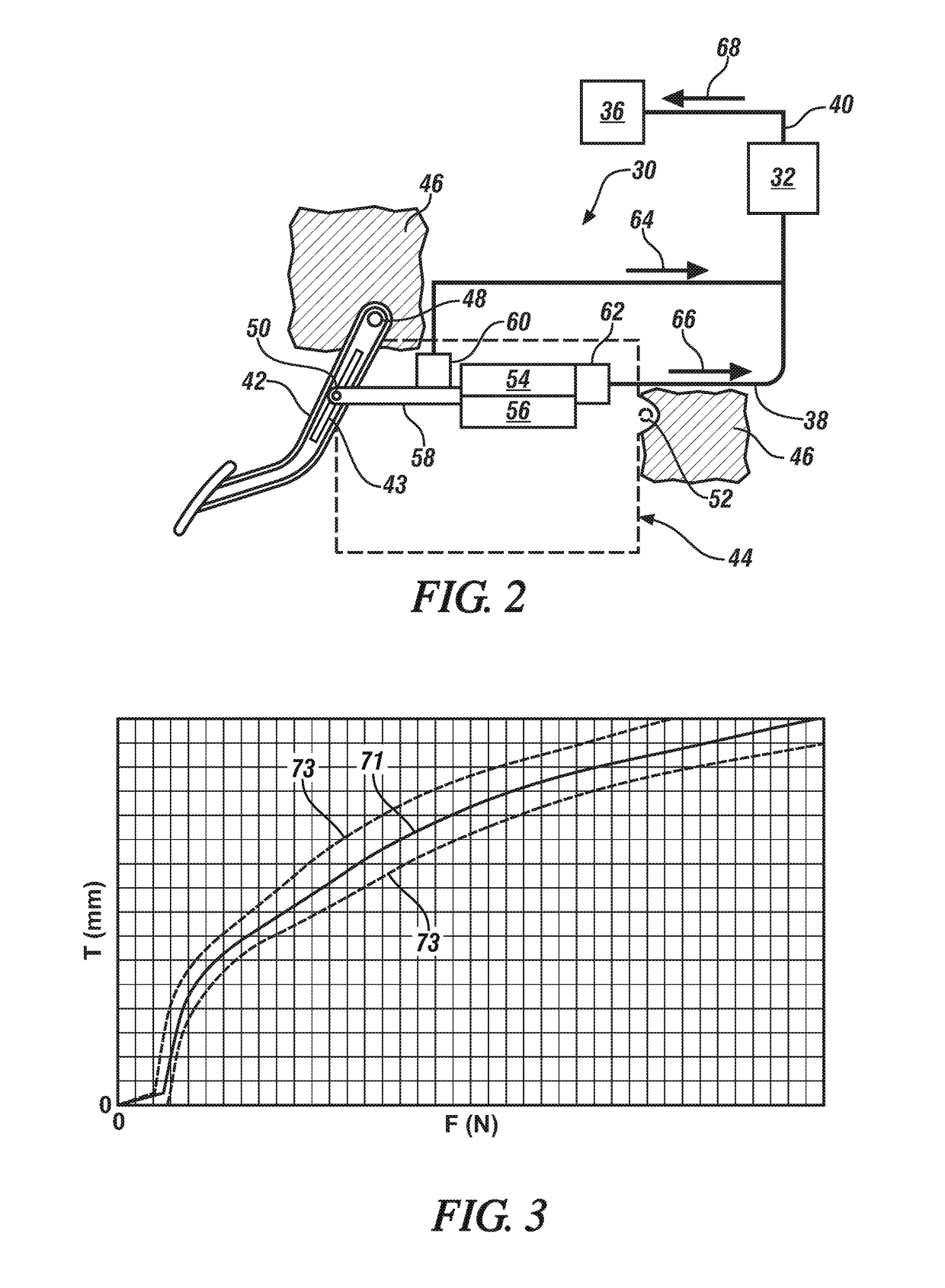 Braking system for a vehicle with an adjustable brake pedal assembly