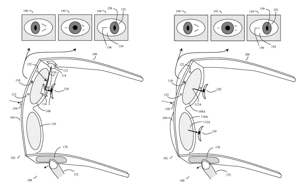 Eye-wearable device user interface and augmented reality method