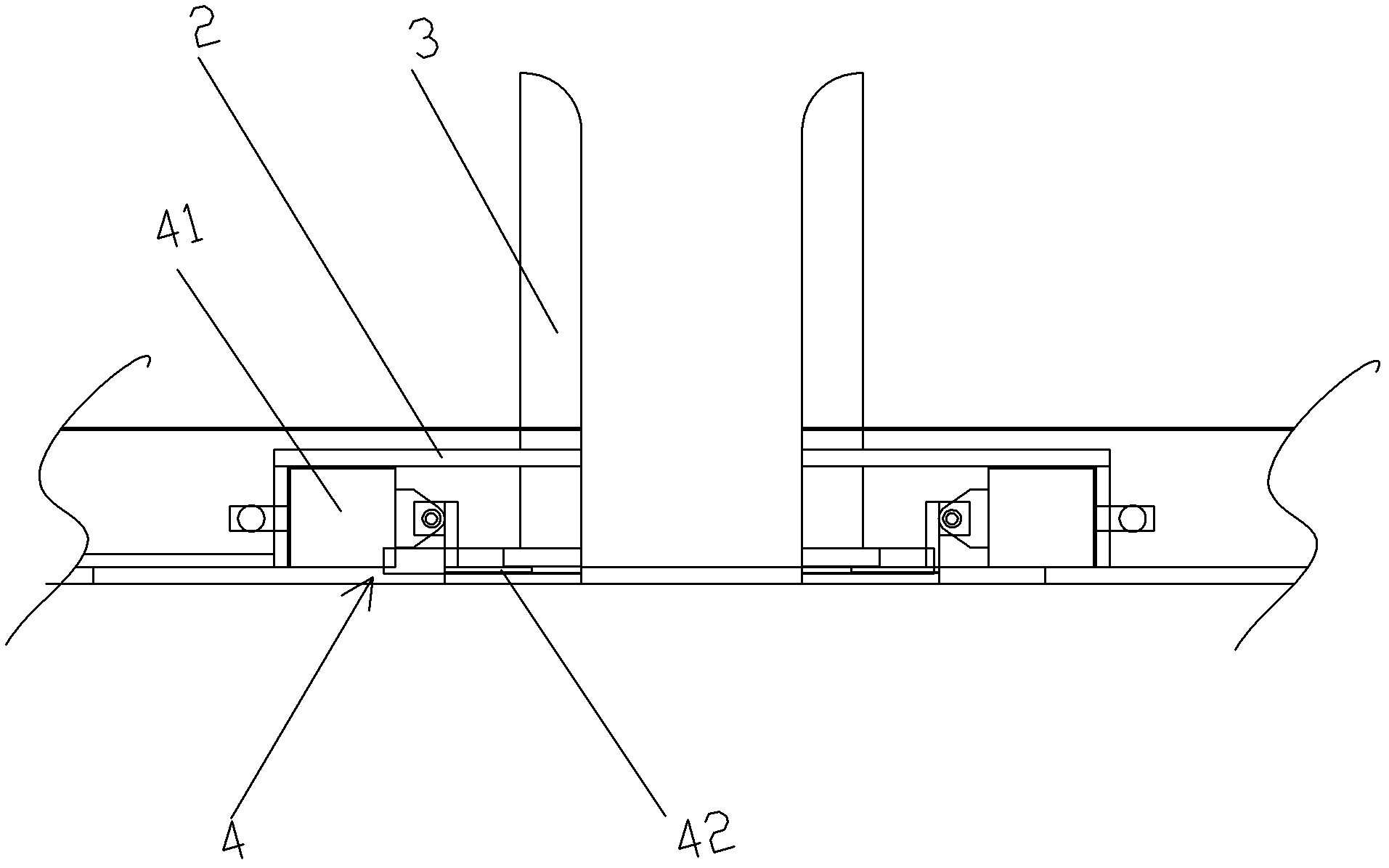 Blanking device with good use effect and high efficiency