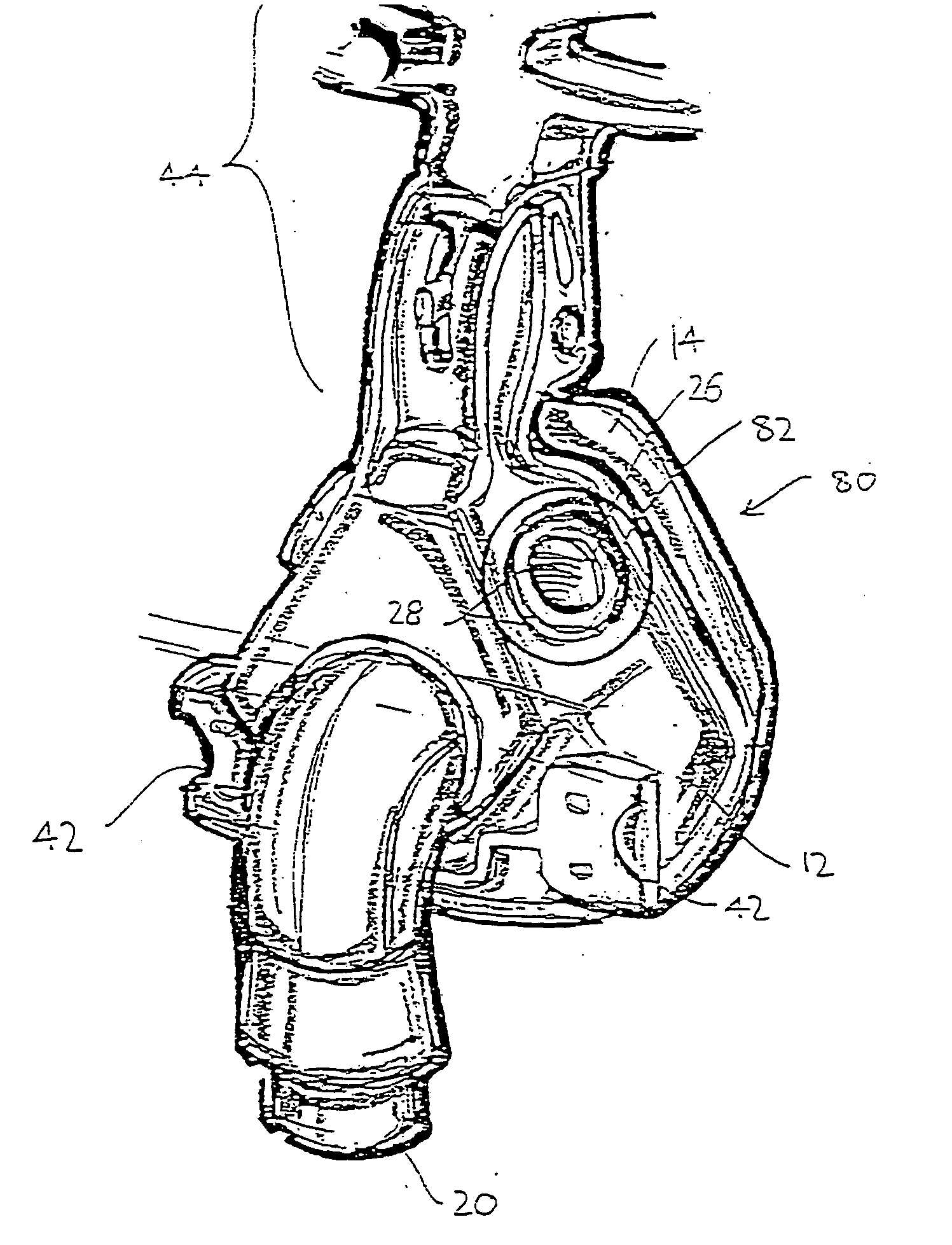 Respiratory mask having gas washout vent and gas washout vent assembly for respiratory mask