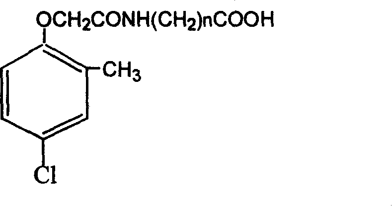 Method for preparing 2 methyl 4 chlorine artificial half antigen, artificial antigen, specific antibody and application