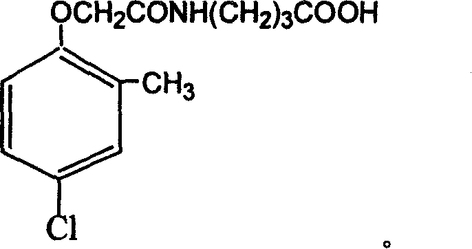 Method for preparing 2 methyl 4 chlorine artificial half antigen, artificial antigen, specific antibody and application