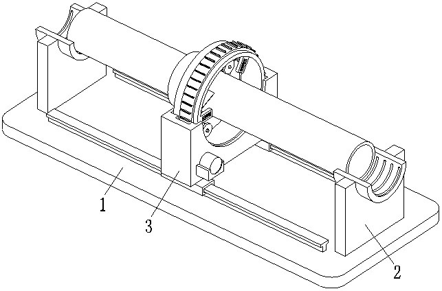 A winding processing machine for thermal insulation belt of oil transportation pipeline