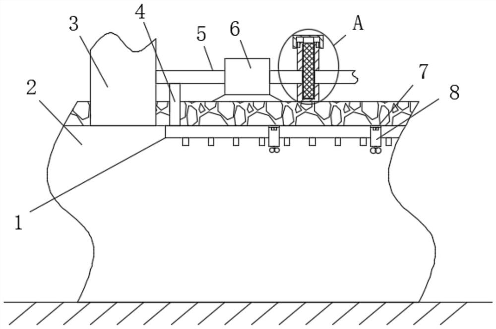 Mine tunnel with good ventilation performance