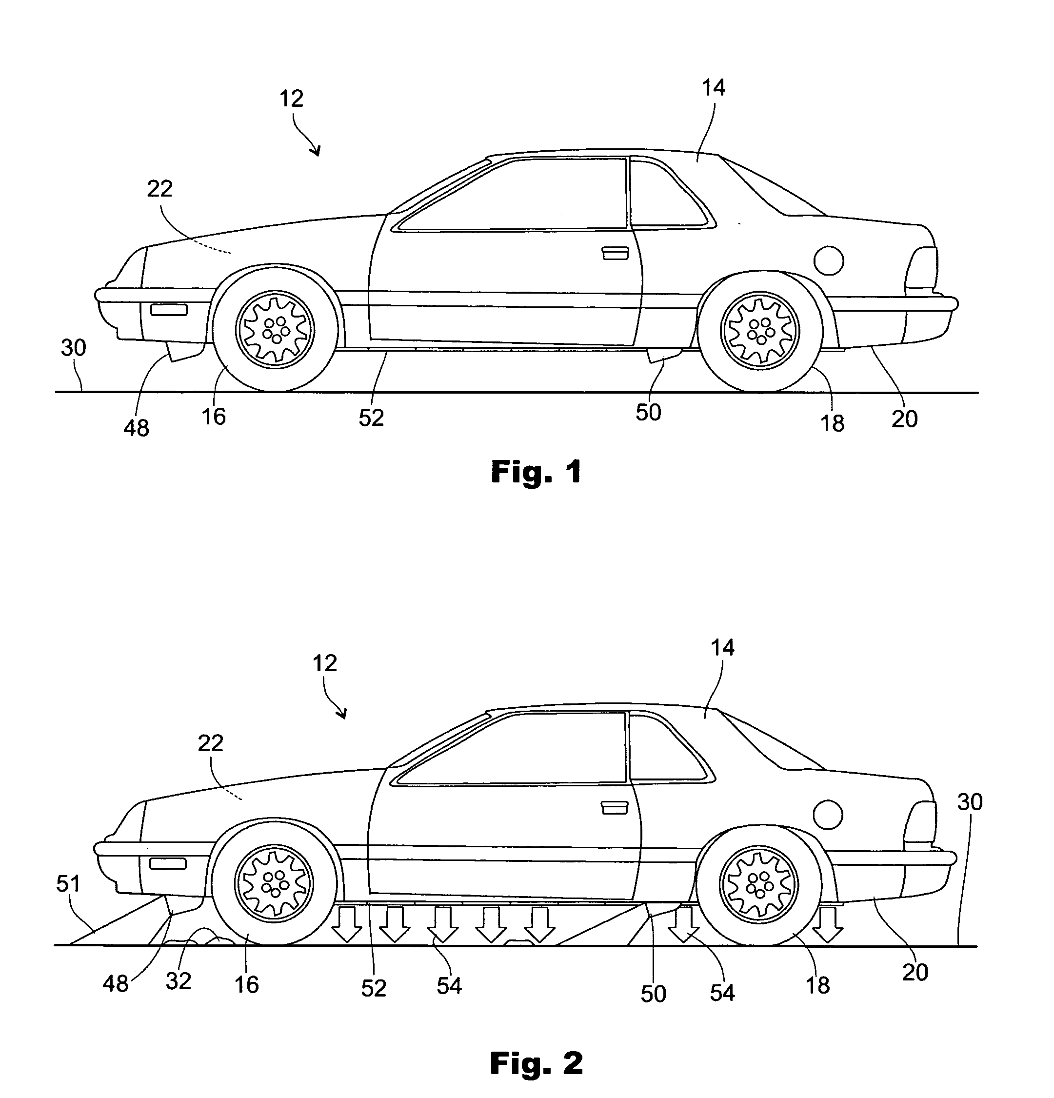 Automotive safety device for melting snow and ice from roadways