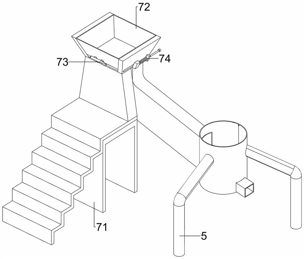 Device for processing mashed potatoes