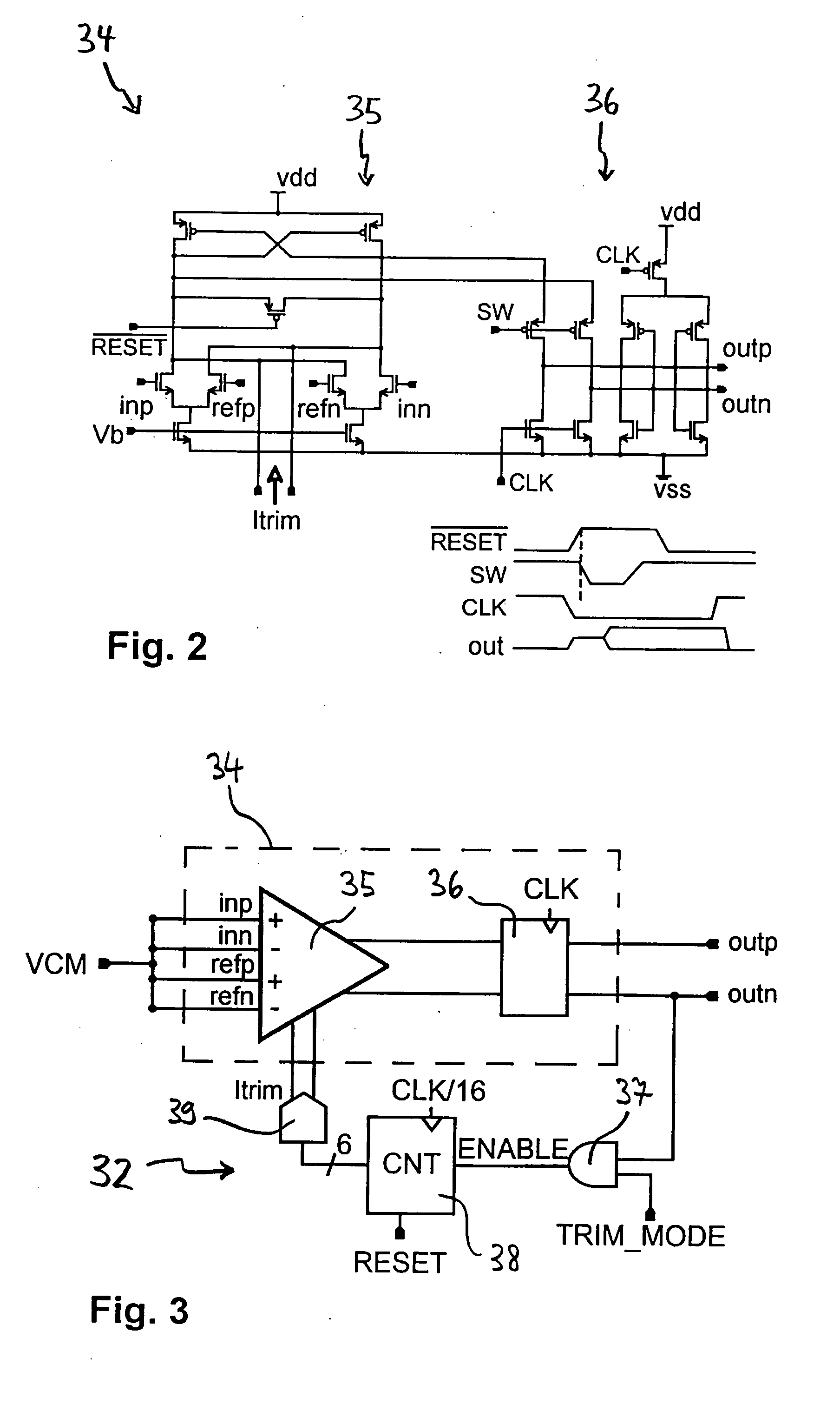 Delta-sigma analog digital converter with offset compensation