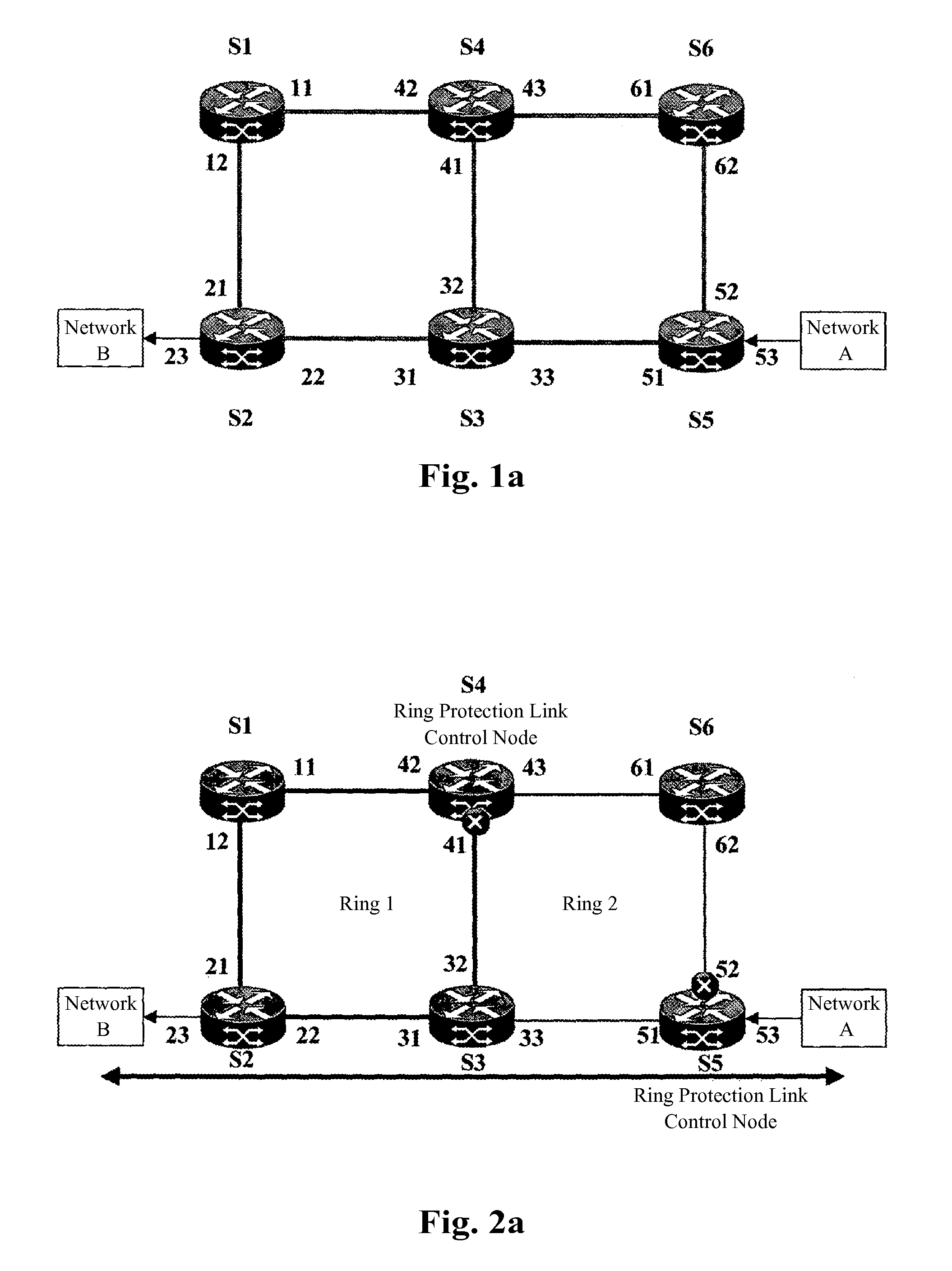 Method for forwarding protocol frames in spanning rings and a shared node of multi-rings in the ethernet