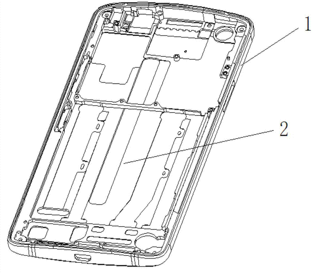 Mobile electronic product metal middle frame and processing technique thereof