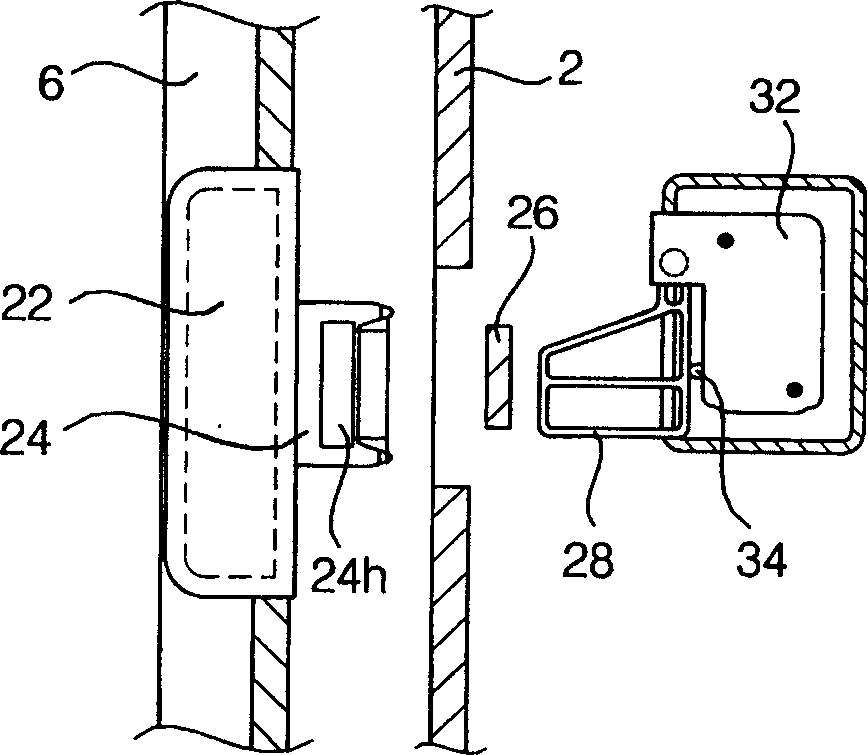 Mechanism for opening and closing door of dishwasher