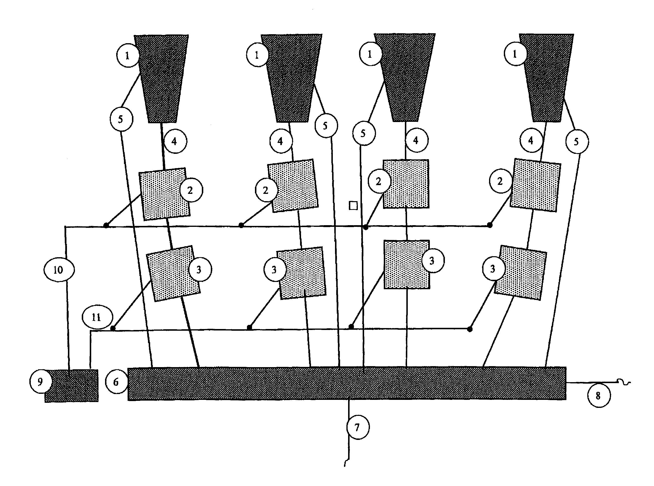 Milking system for mammals, preferably cattle, that differentiates when the milk is over, comprising a collector, teat cups and hoses