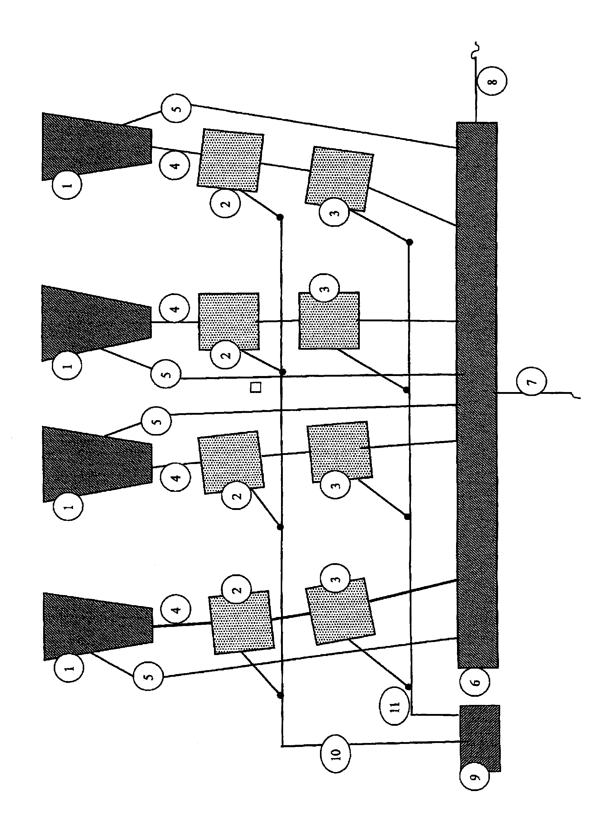 Milking system for mammals, preferably cattle, that differentiates when the milk is over, comprising a collector, teat cups and hoses