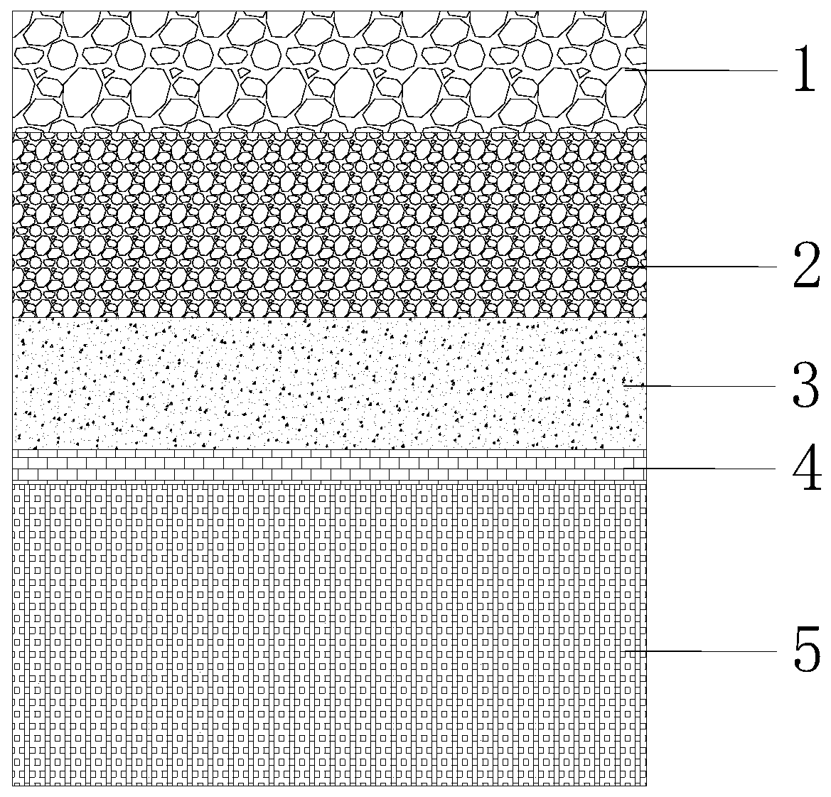 Water-permeable fabricated concrete pavement and construction method thereof