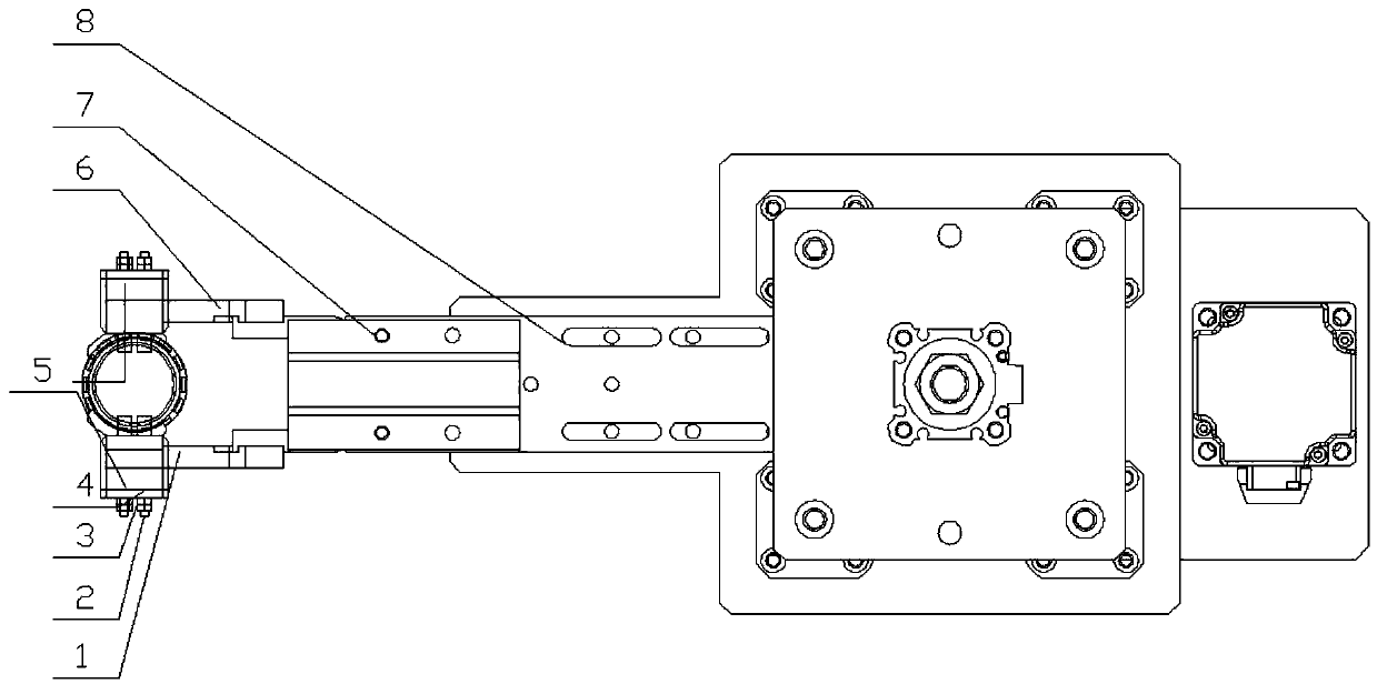 Automatic grabbing module of tapered roller bearing retainer