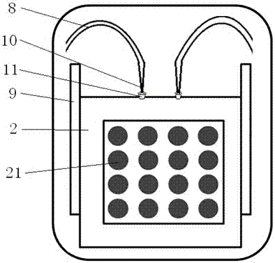 Gas detection device and detection method based on smart phone and dye sensor array