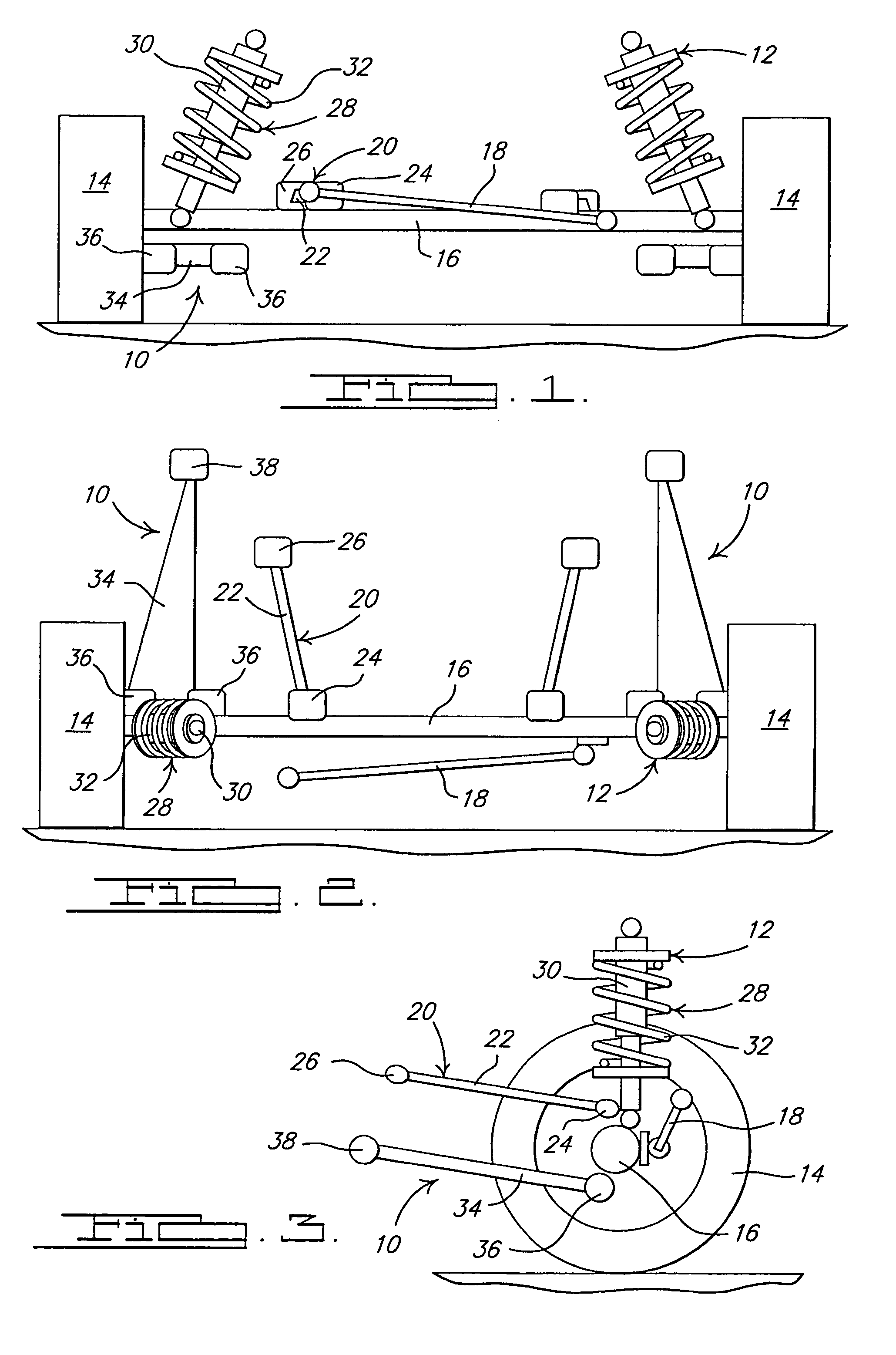 Suspension control arm assembly for vehicles