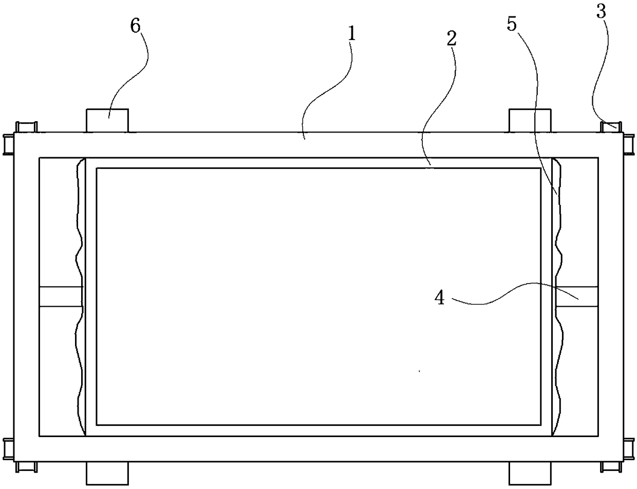 Chest drainage bottle anti-toppling device