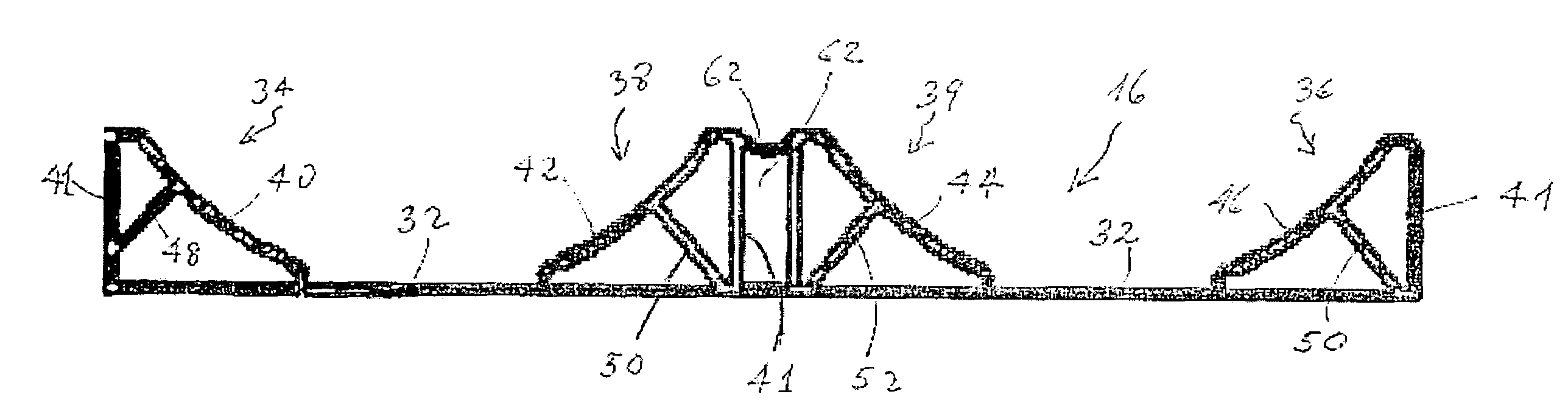 Roll stock cradle structure