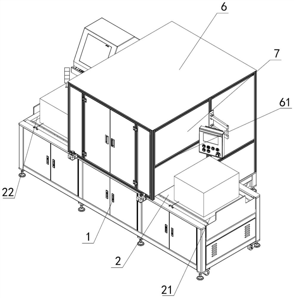 Visual detection device based on mechanical arm