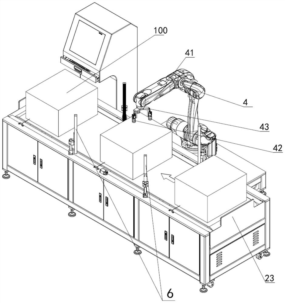 Visual detection device based on mechanical arm