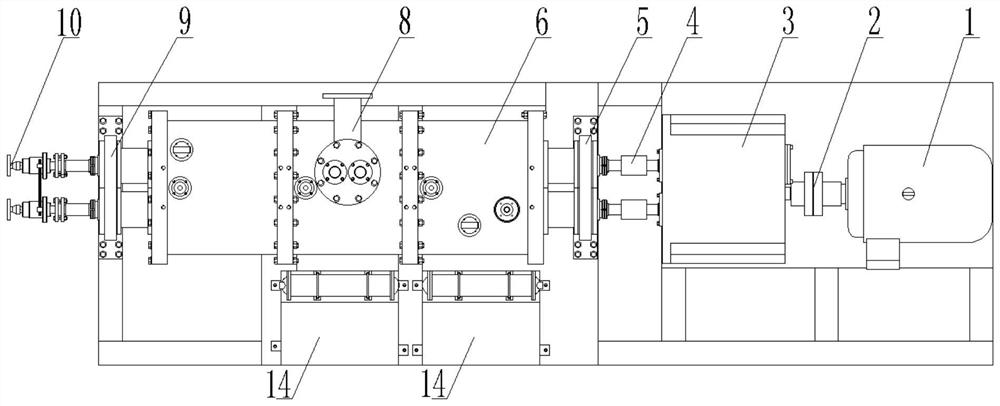 Horizontal double-shaft mixing devolatilization machine