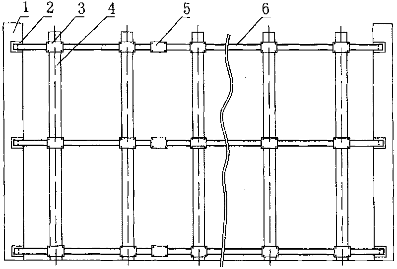 Coke oven masonry construction method employing upright line rod