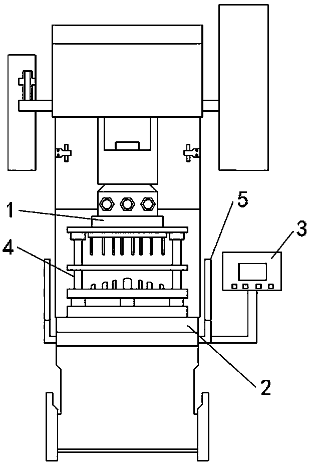 Chair plate punching die replacing system