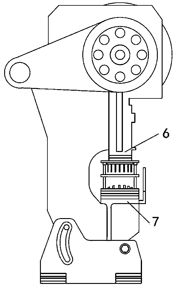 Chair plate punching die replacing system