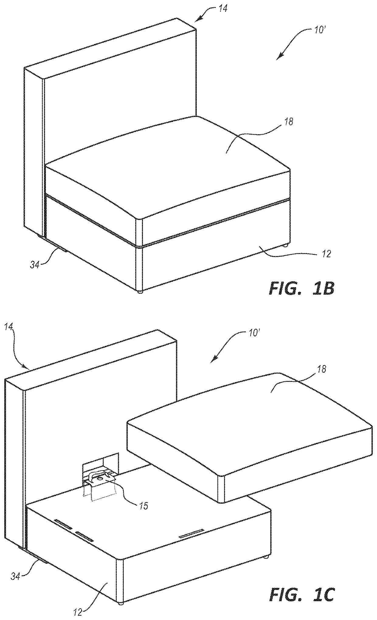 Molded manufacturing for modular furniture