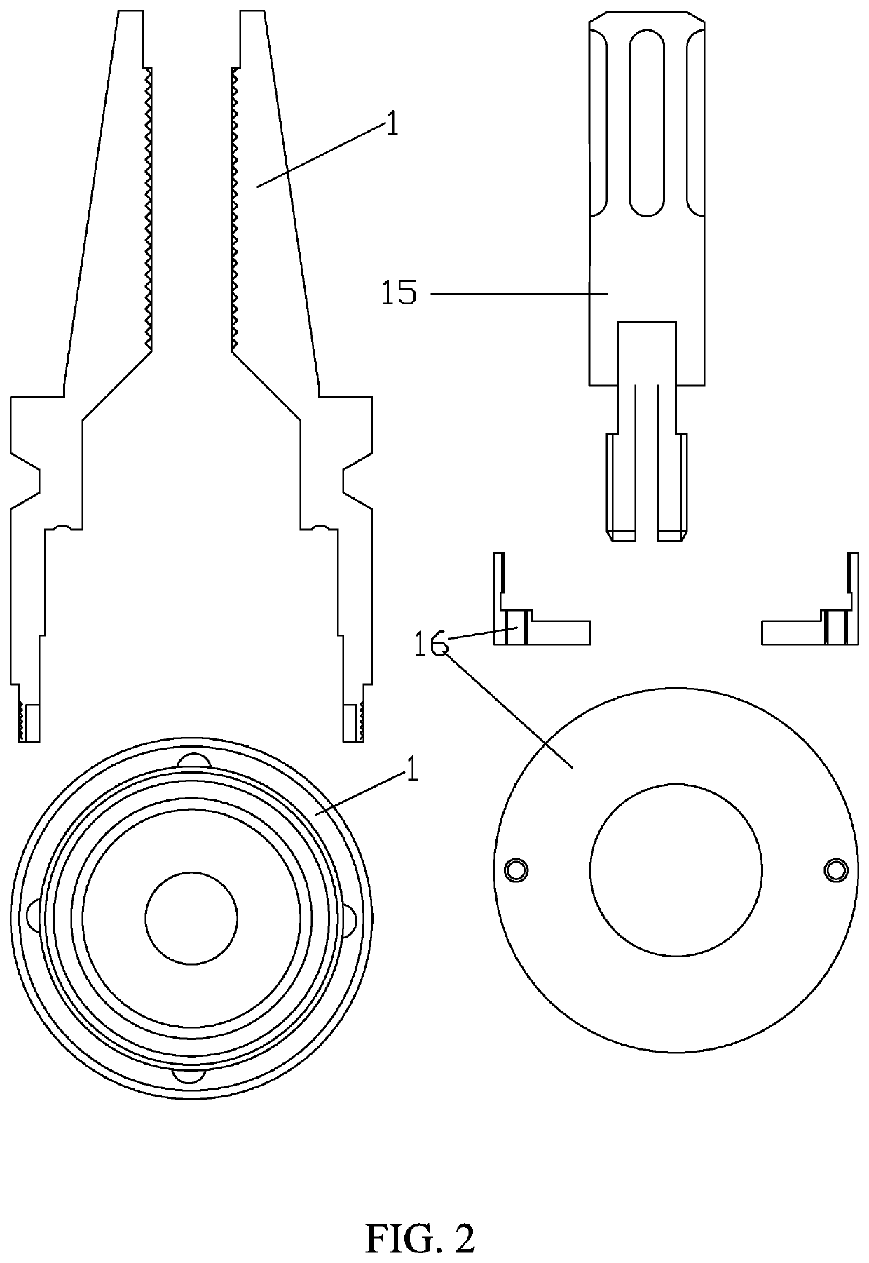 Tapping shank capable of ensuring safety of screw tap