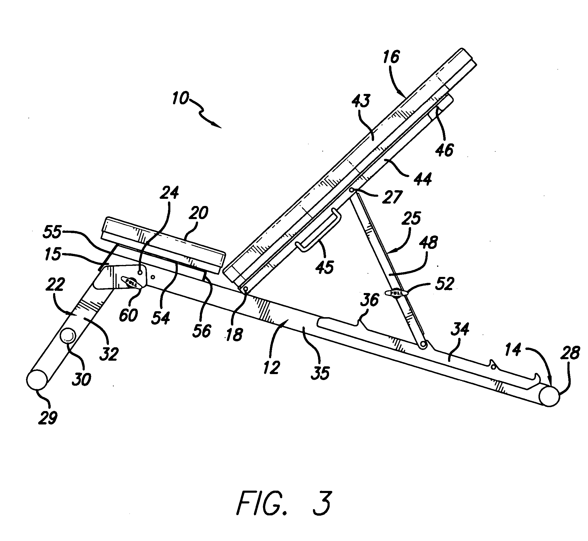 Foldable exercise bench