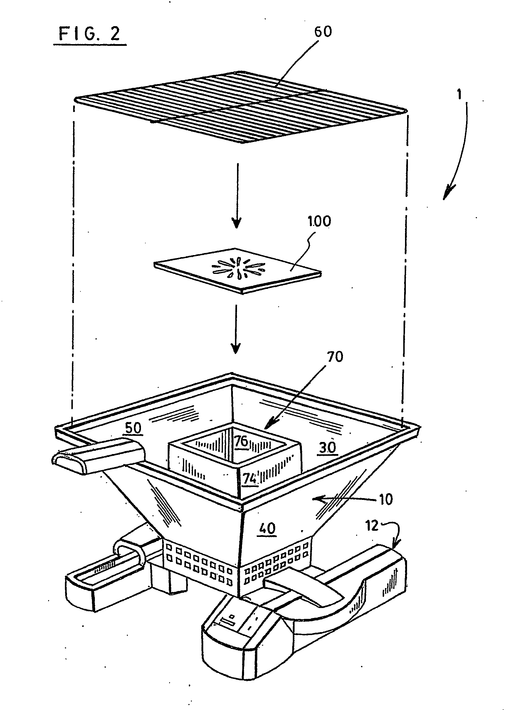 Wood fed barbecue apparatus