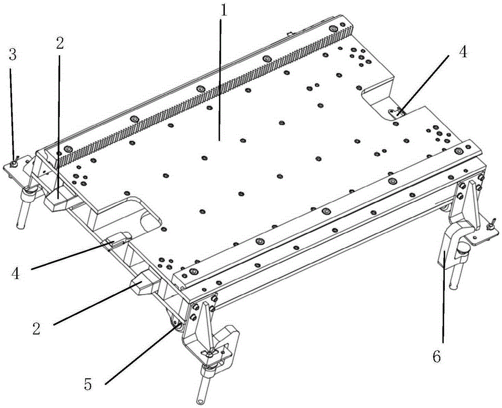 Fast splicing guide rail mechanism used for automatically welding ship T section bars
