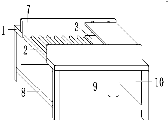 Heat preservation board waste chip processing device