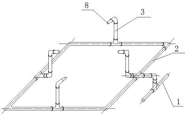 Combined assembling type construction method of steel tree pond