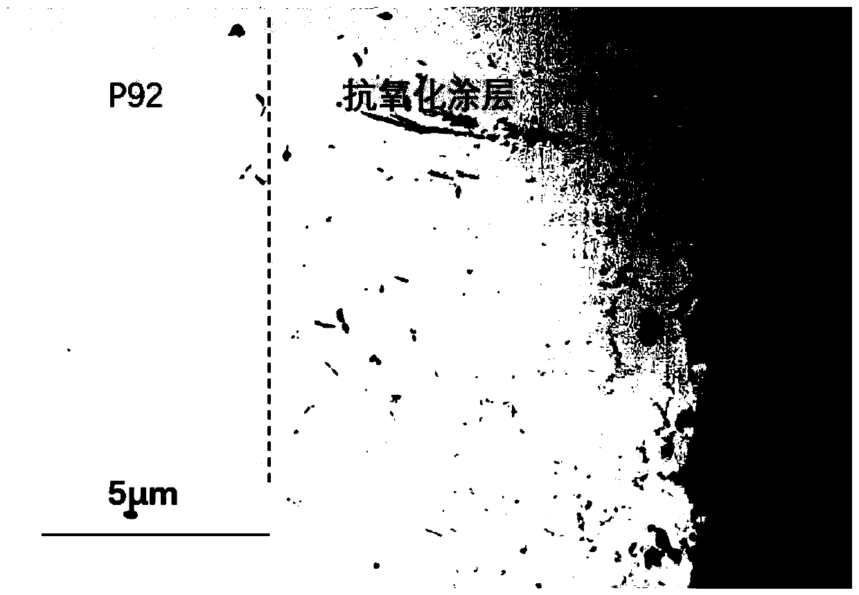 Preparation device and method for oxidation resistant coatings on inner walls of boiler header and pipe base