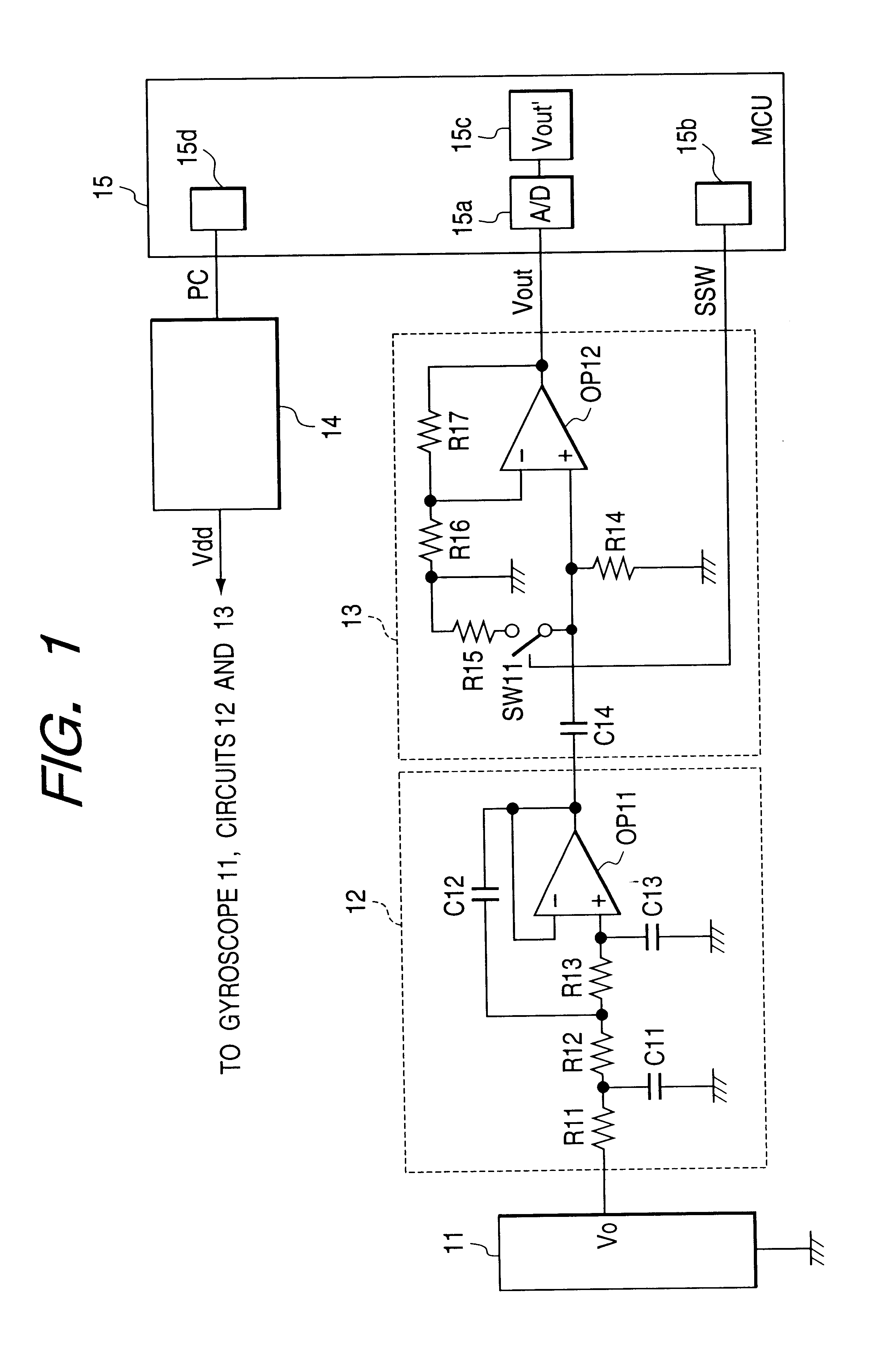 Vibration reduction device and vibration detecting device and micro signal processing device for use in vibration reduction device