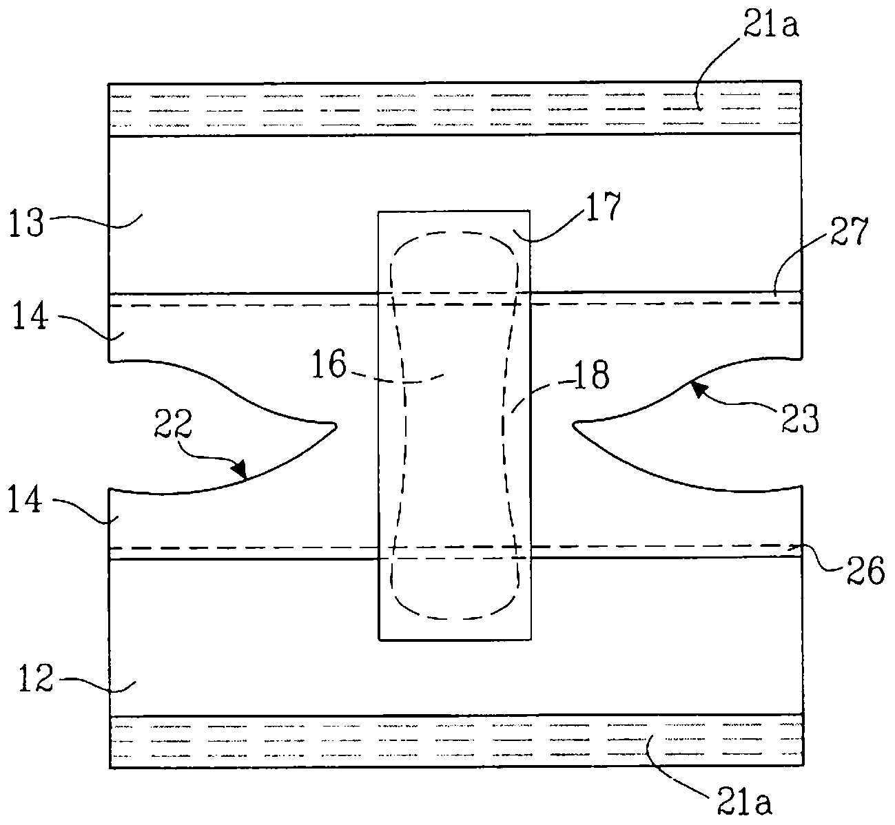 Absorbent boxer shorts with expanded crotch panel and method of making thereof
