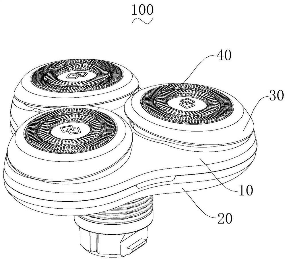 Cutter head assembly and shaver