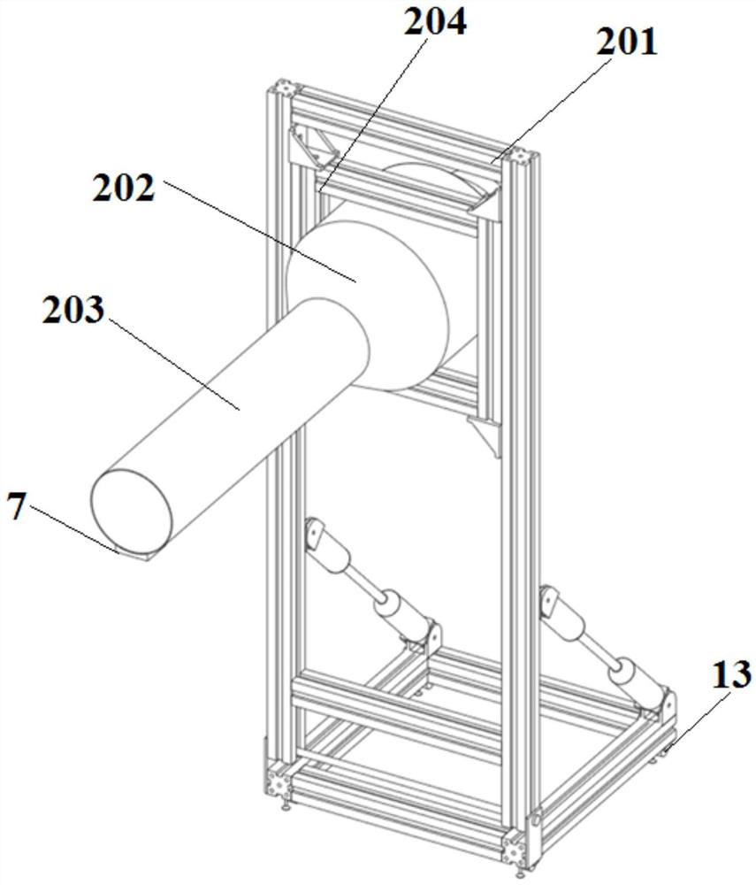 Multi-working-condition adjustable vertical vortex ventilation testing device