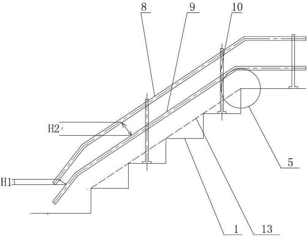 Stairway measurement and guide rail design method applicable to mounting of seat lift