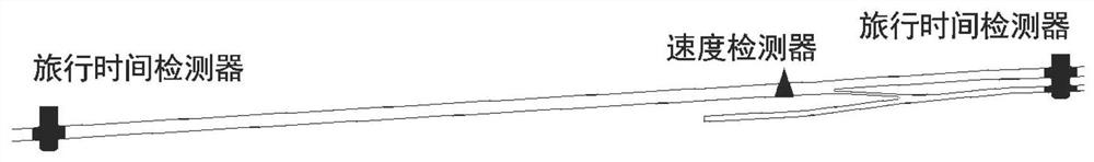 A method and device for optimizing the lane-changing space in the ramp area of ​​an urban expressway