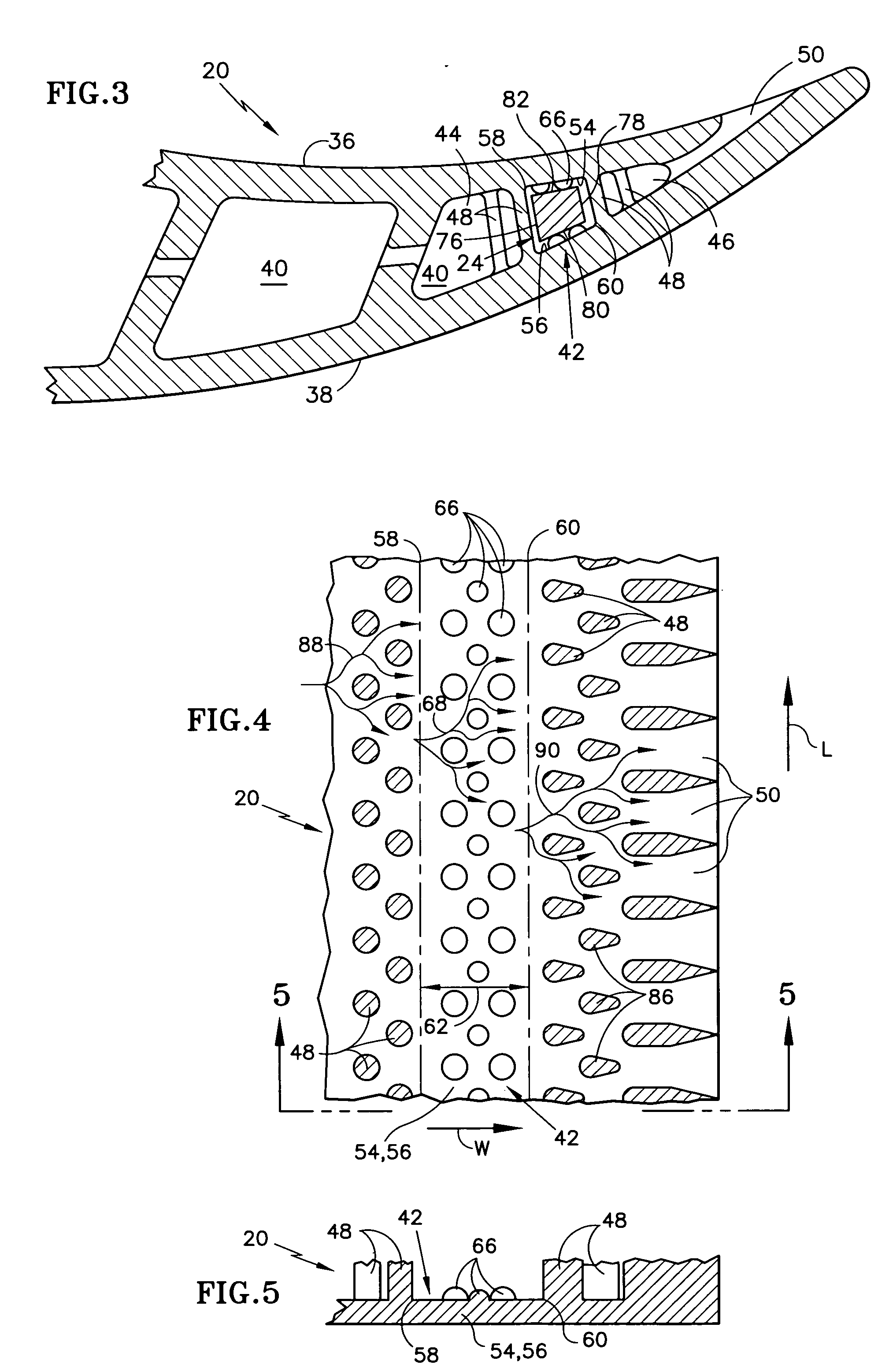 Cooled rotor blade with vibration damping device